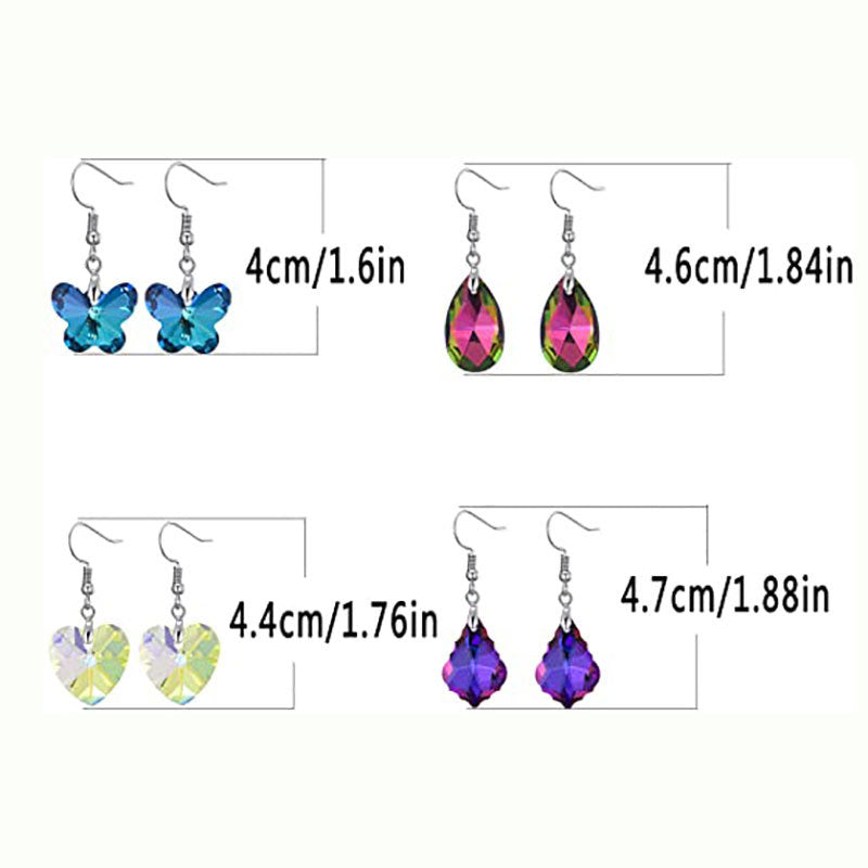 Decorative Crystal Dangle Earrings Kalsten