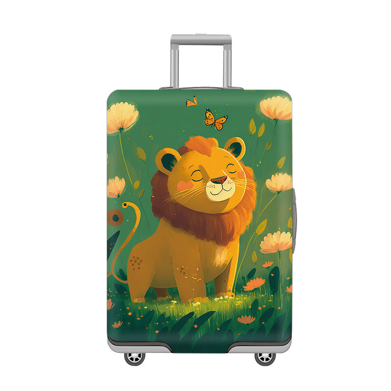 Women’s Hard Shell Suitcase with Cheerful Cat Design Kalsten