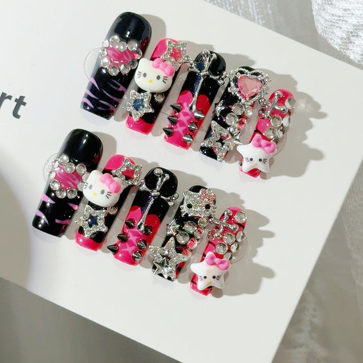 Whimsical Character-Themed Press-On Nail Set