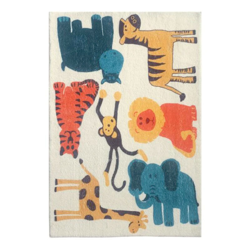 Cute Bunny-Themed Decorative Area Rug for Home