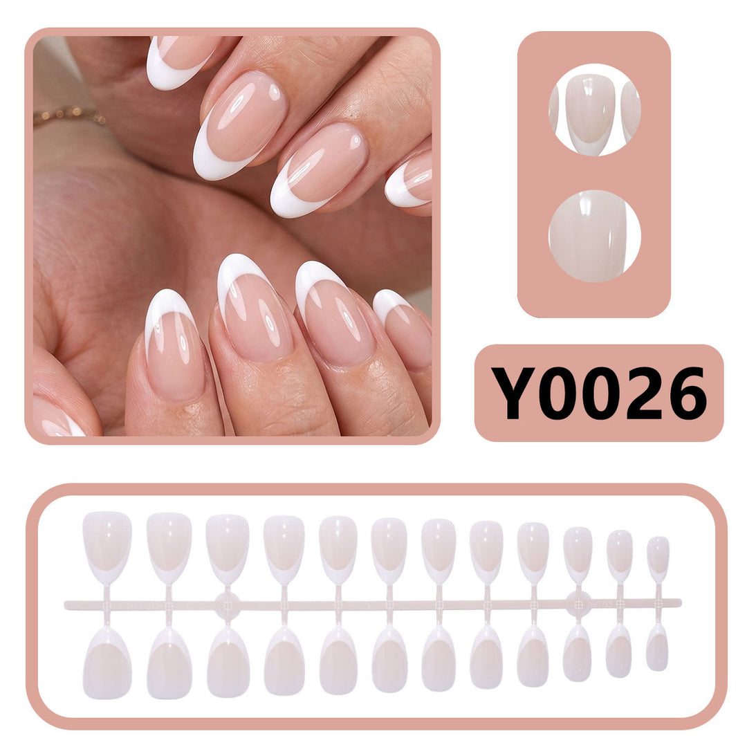Stylish French Tip Press-On Nails
