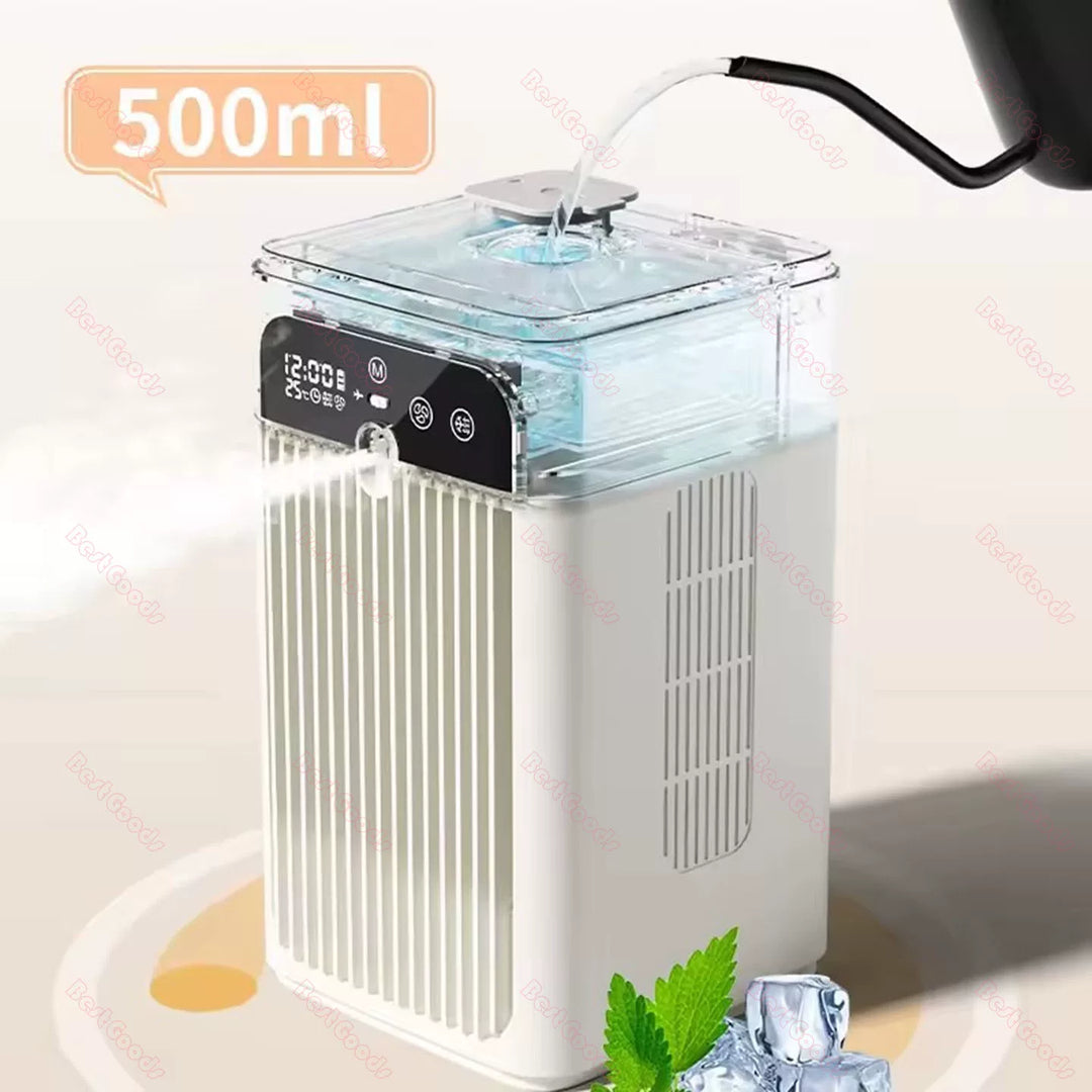 Unisex one-size portable evaporative cooling tower with spray humidifier high-performance battery and multi-stage motor Kalsten
