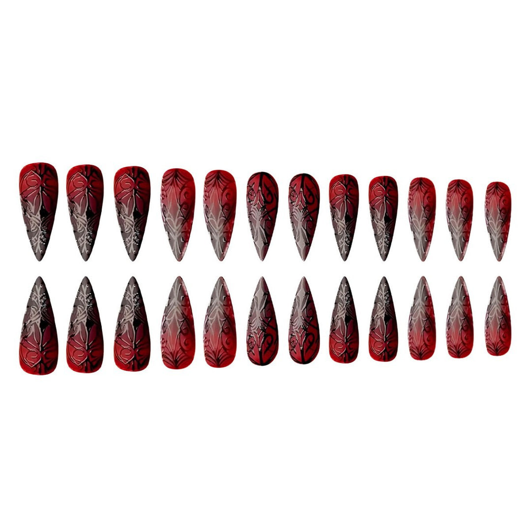 Gothic Stiletto Nail Art Set Kalsten