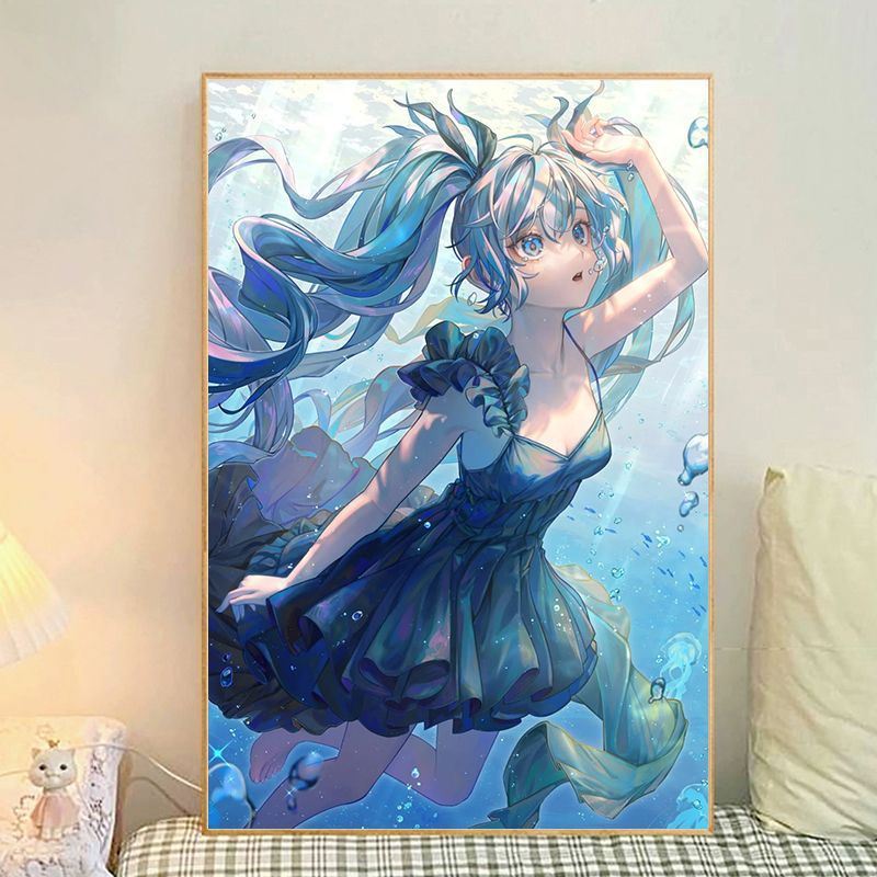 Anime-Themed Illustrated Canvas Art Print Kalsten