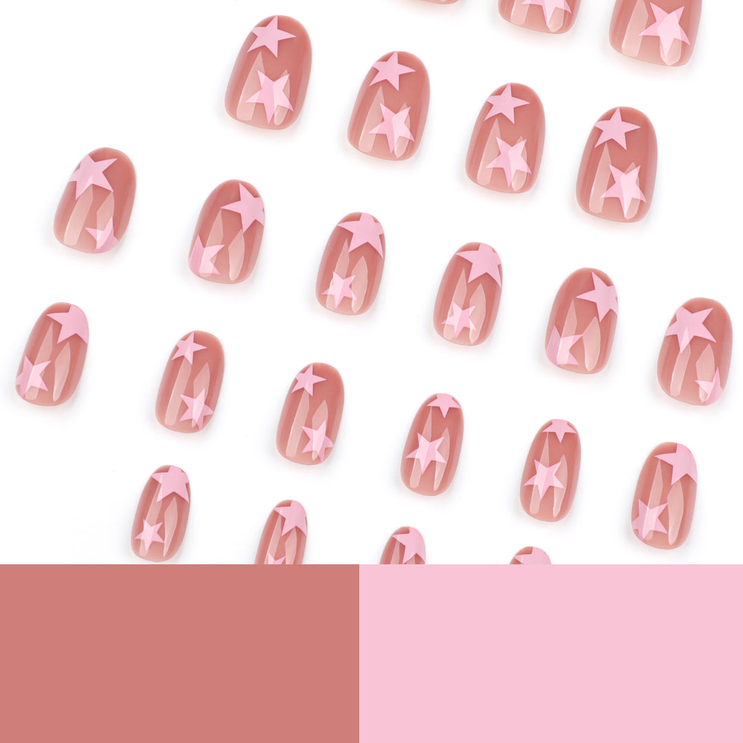 Artistic Nail Art with Star Motifs Kalsten