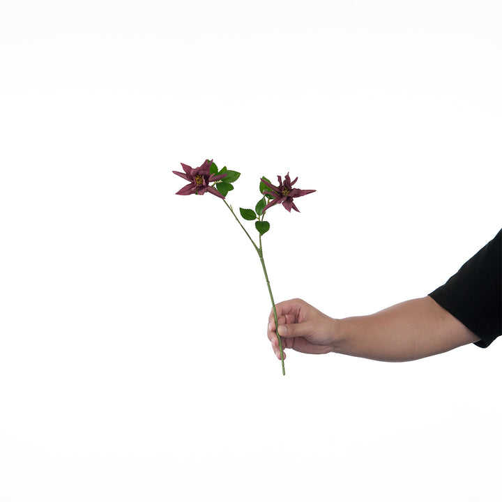 Lifelike Multi-Bloom Flower Stem