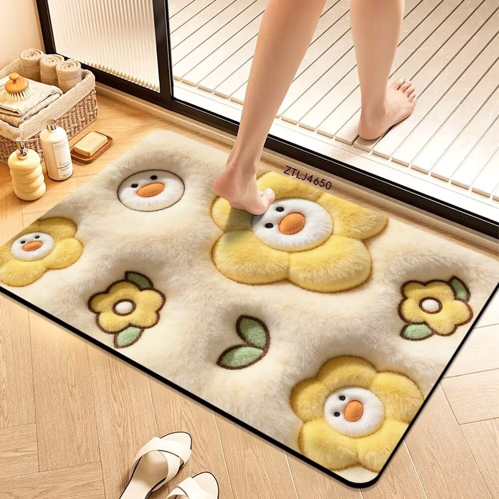 Plush Money-Themed Bath Mat Kalsten