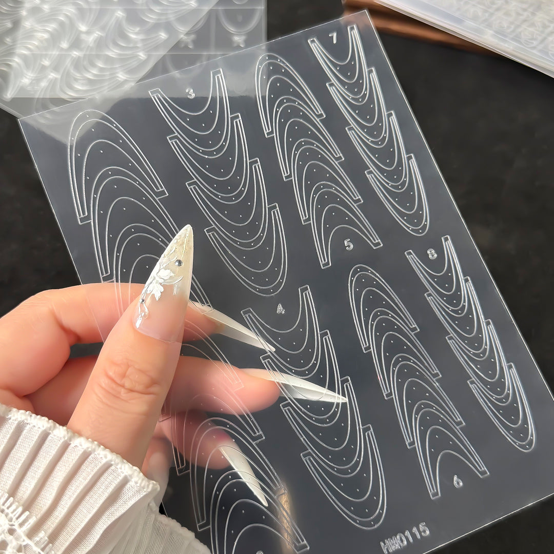 Butterfly Nail Art Stencil Sheet