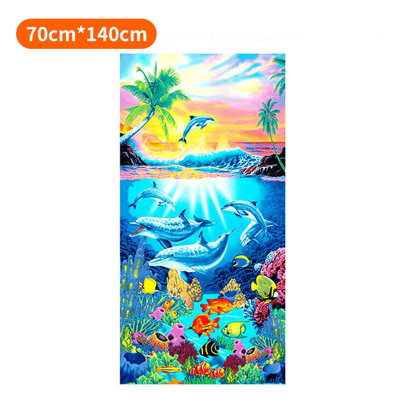 Beach towel with maritime anchor design Kalsten