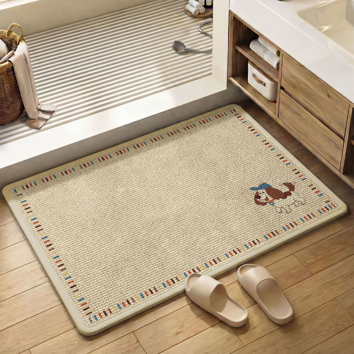 Playful Pet-Themed Bath Mat