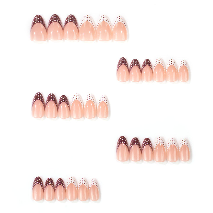 Artistic Pointed Press-On Nail Design Kalsten