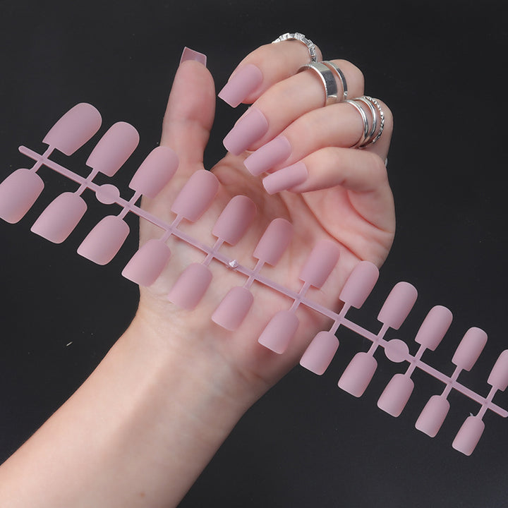 Matte Finish Long Stiletto Press-On Nails Kalsten