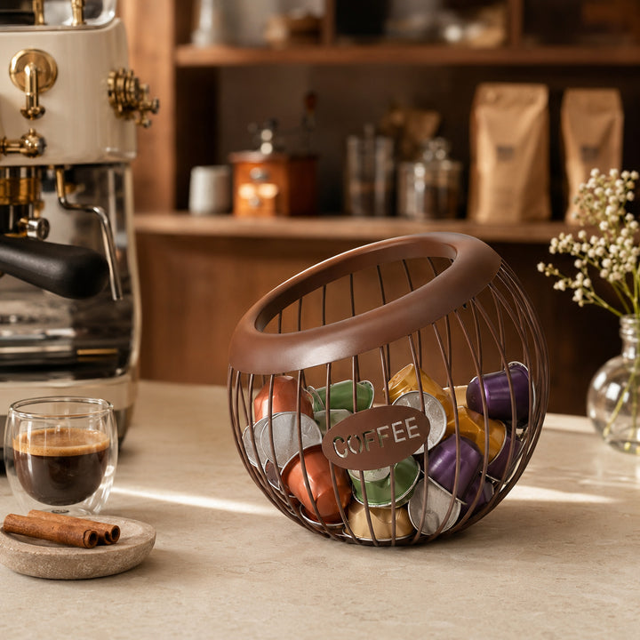 Stylish Wire Coffee Storage