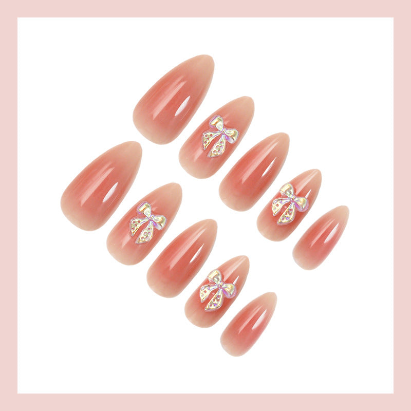 Nail set with elegant ombre effects and sparkling accents Kalsten