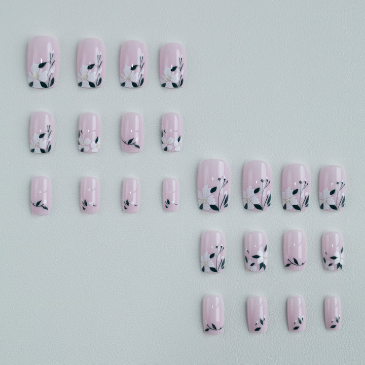Floral Accent Nail Art