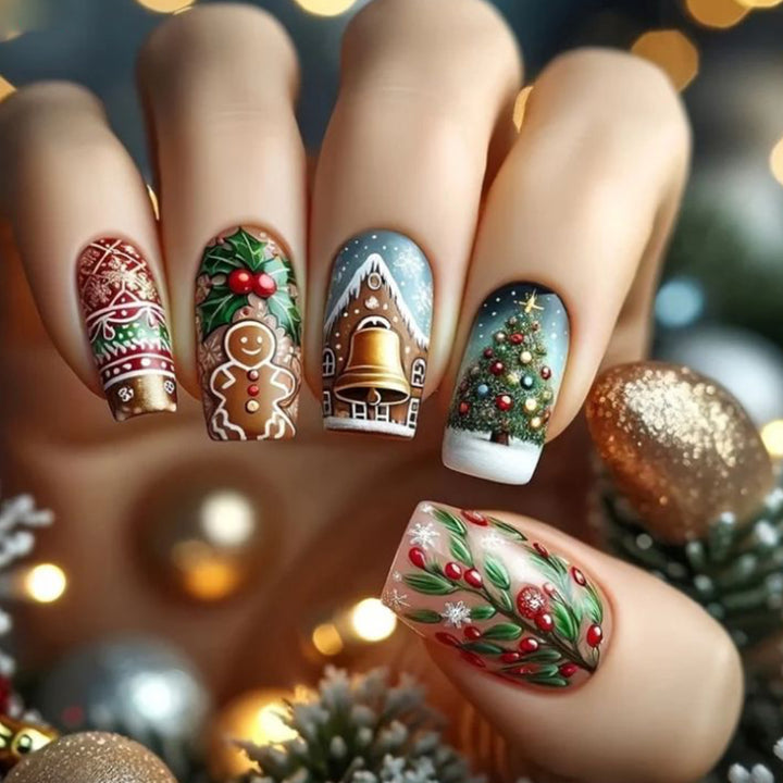 Holiday-Themed 3D Nail Art Extensions Kalsten