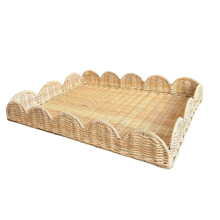 Elegant serving tray made of woven material Kalsten