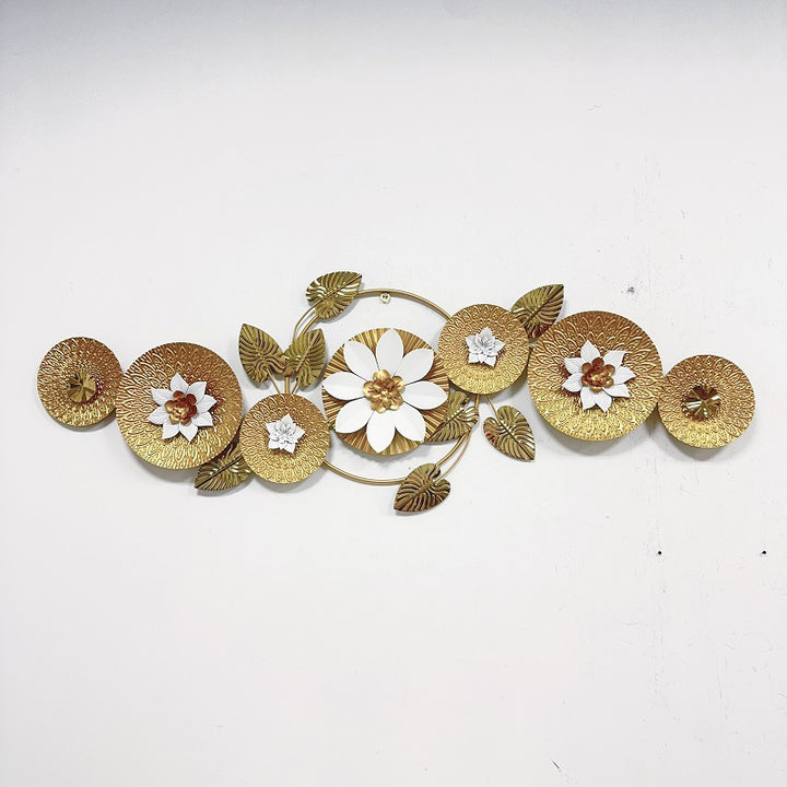 Elegant Floral Metal Wall Sculpture Kalsten