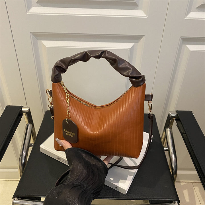 Ribbed Texture Shoulder Bag Kalsten
