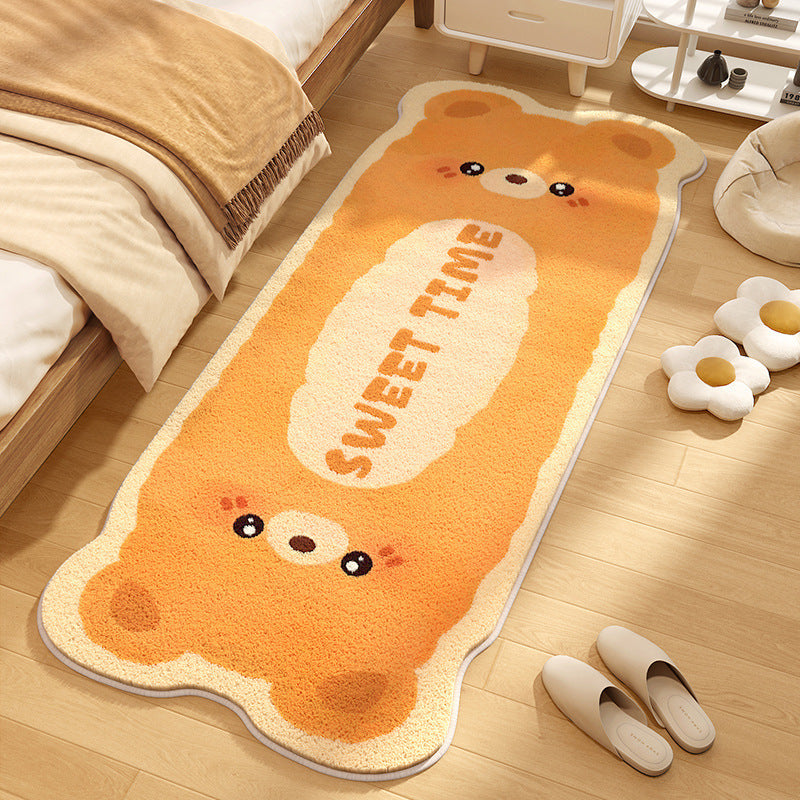 Cute Animal-Themed Plush Floor Mat