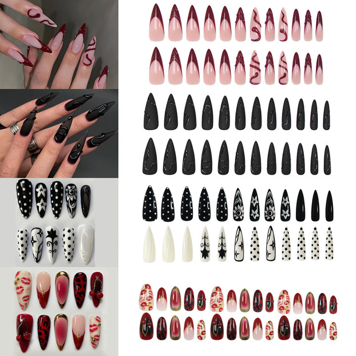 Artificial nail set with elegant tips and exciting patterns Kalsten