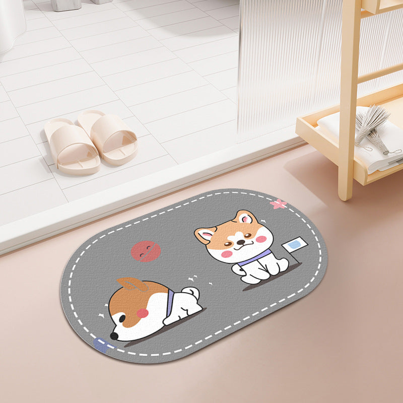 Cute Pet-Themed Entrance Mat