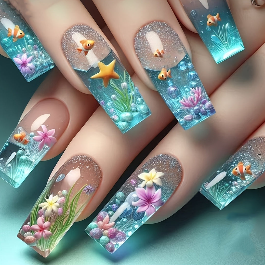 3D Underwater Artistic Nail Art