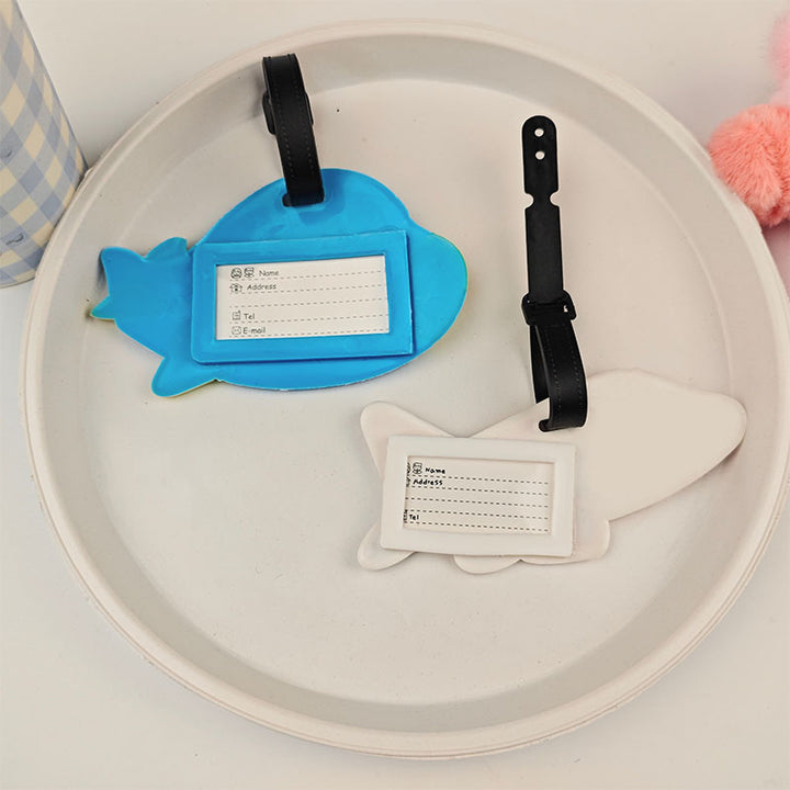 Ladies Padded Luggage Tag in Airplane Design Kalsten
