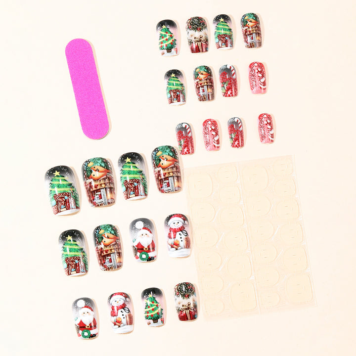 Festive 3D Christmas Nail Art Extensions Kalsten