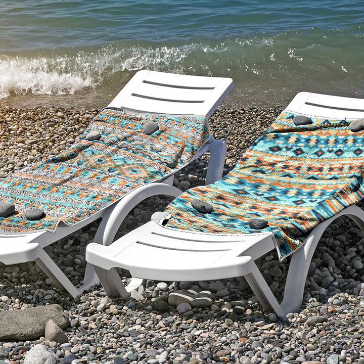 Beach towel made of skin-friendly microfiber with a creative pattern mix Kalsten