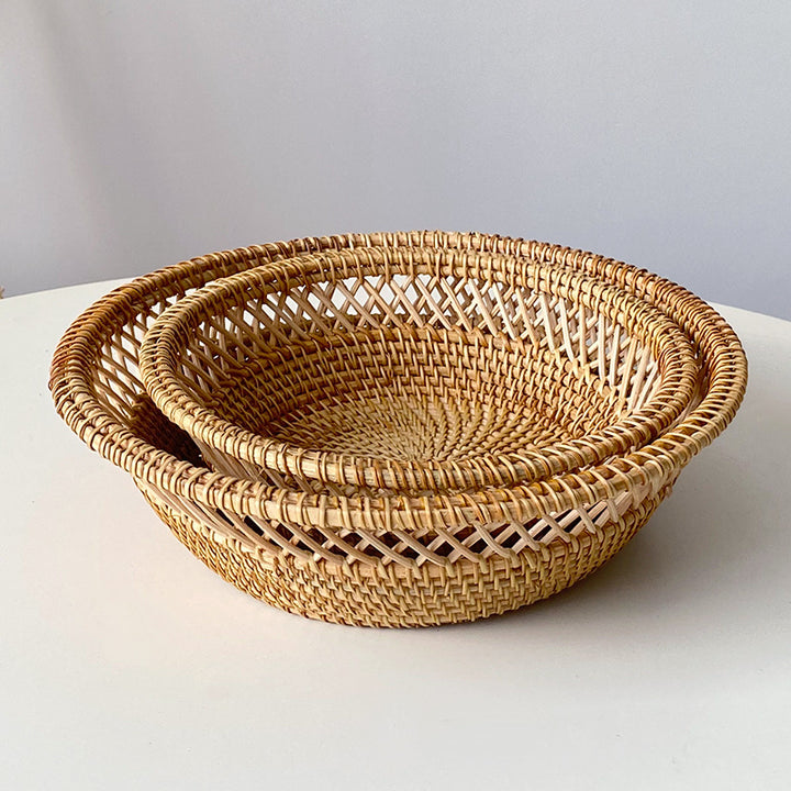 Round braided decoration basket Kalsten