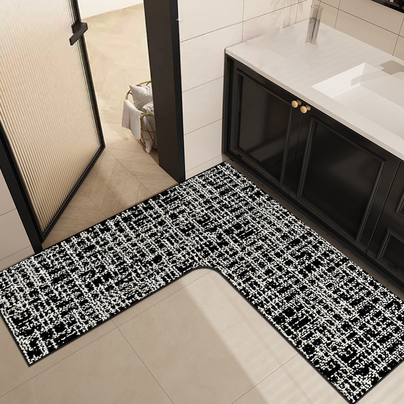 Luxurious Abstract Patterned Bathroom Mat