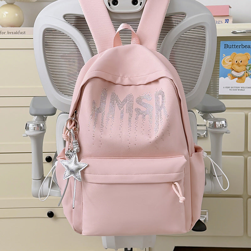 Decorative Rhinestone-Embellished Backpack Kalsten