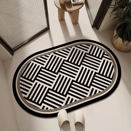 Geometric Patterned Soft Area Rug