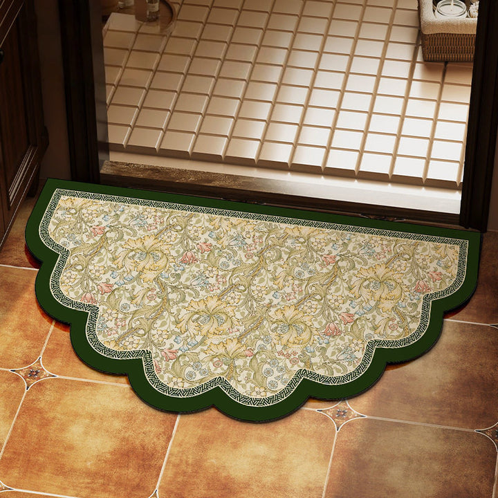 Elegant Floral Design Area Mat