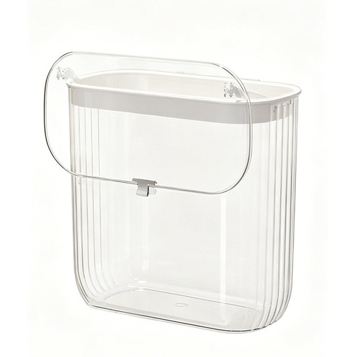 Wall-mounted shower dispenser and damp room storage container with waterproof flip lid and hook