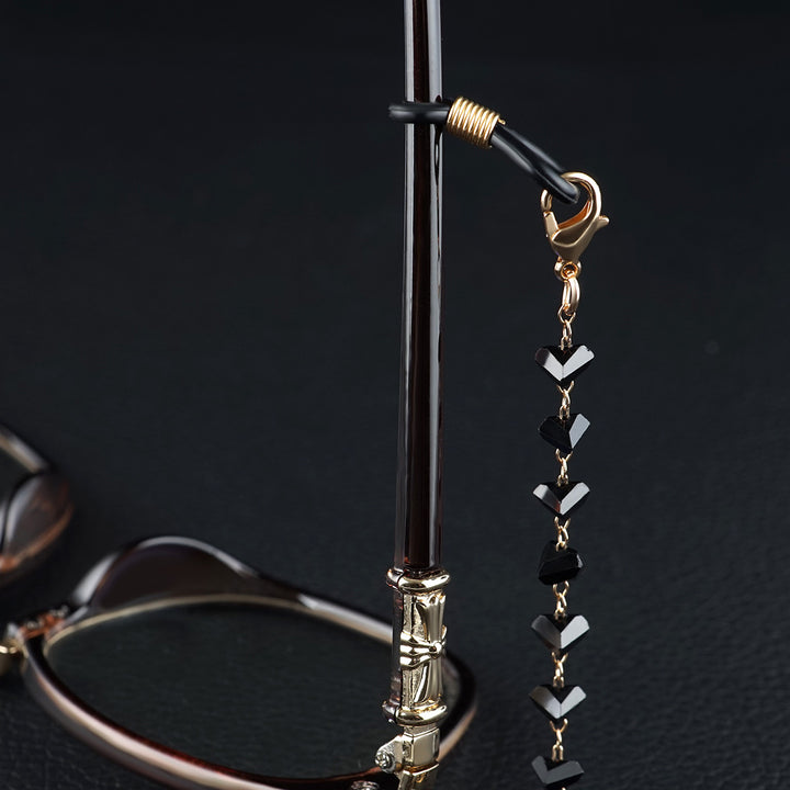Heart-Shaped Beaded Eyewear Chain Kalsten