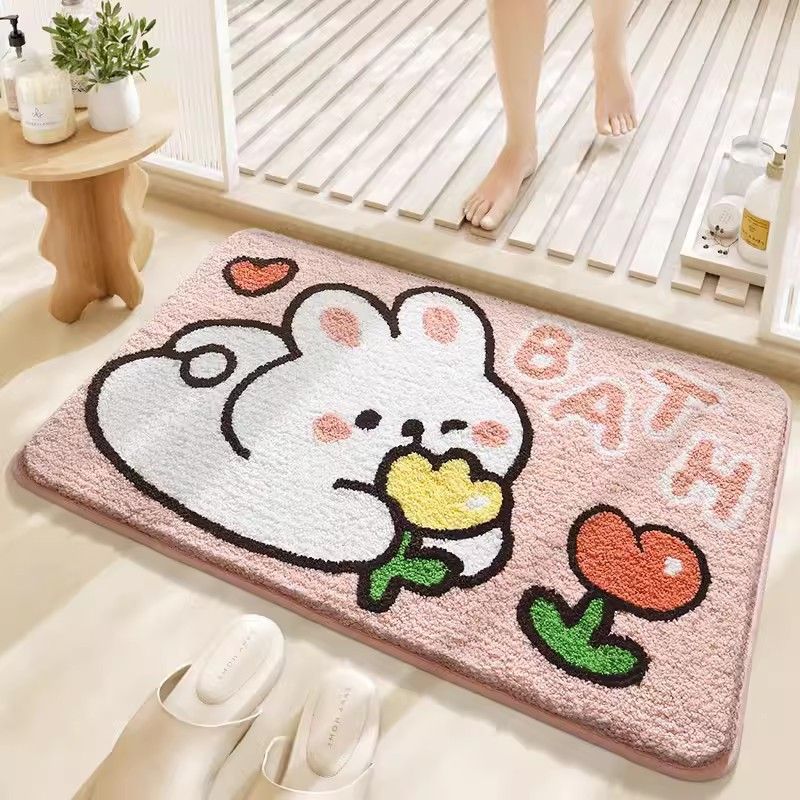 Pet-Themed Soft Plush Bath Mat Kalsten