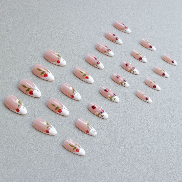 Artistic Ladybug Nail Art