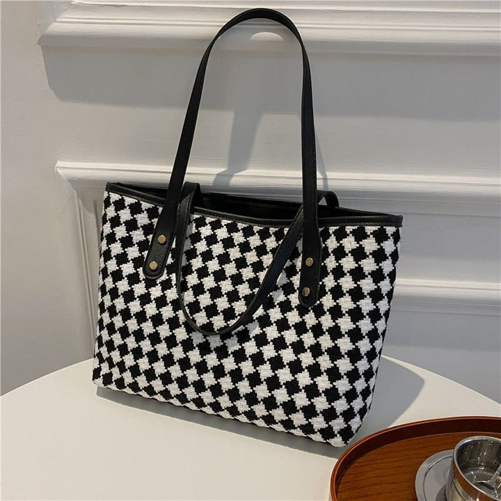 Woven Pattern Beach Tote Bag Kalsten