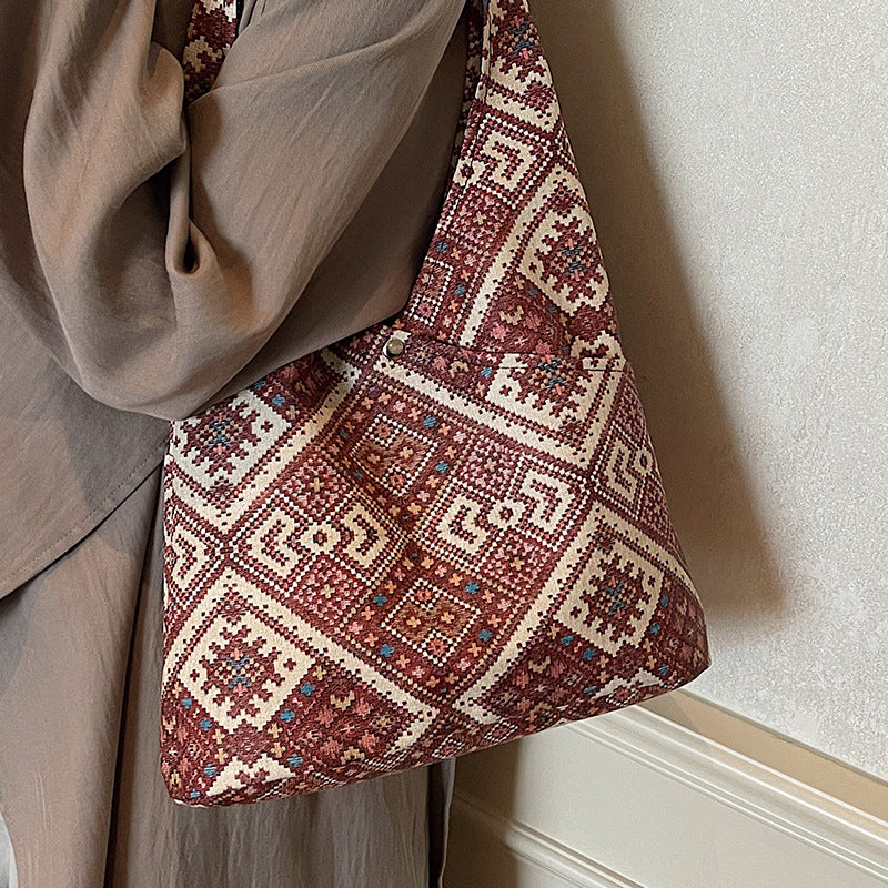 Ethnic Patterned Shoulder Bag
