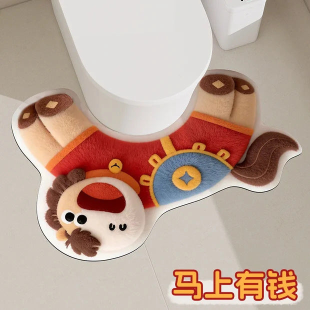 Cartoon Animal Bathroom Mat
