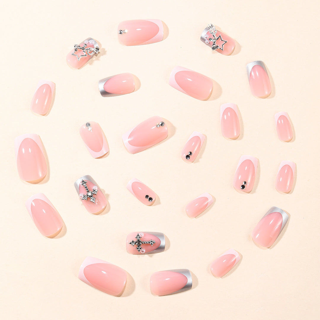 Glamorous Rhinestone Decorative Stiletto Nail Extensions Kalsten