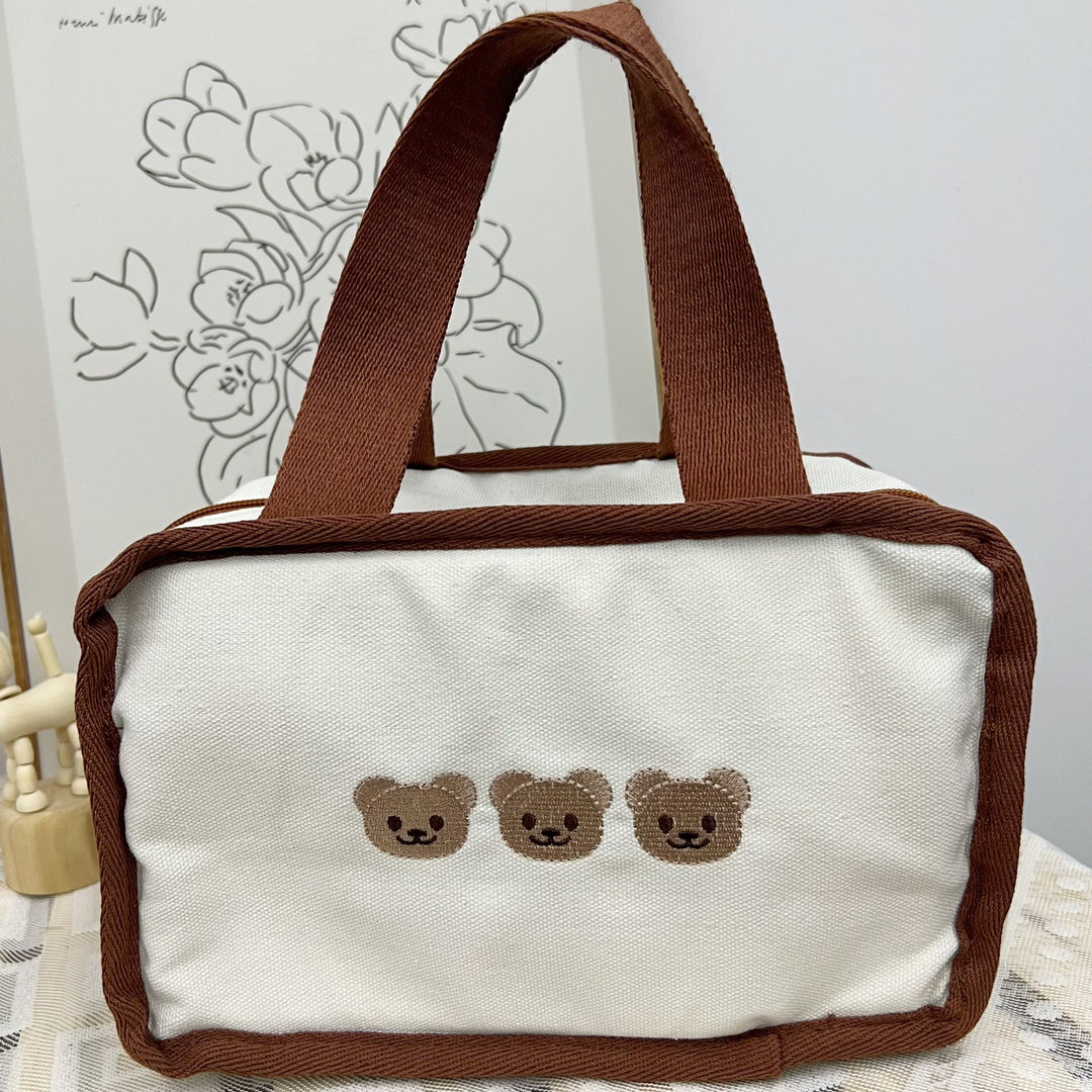Canvas Children's Embroidered Bunny Tote Bag