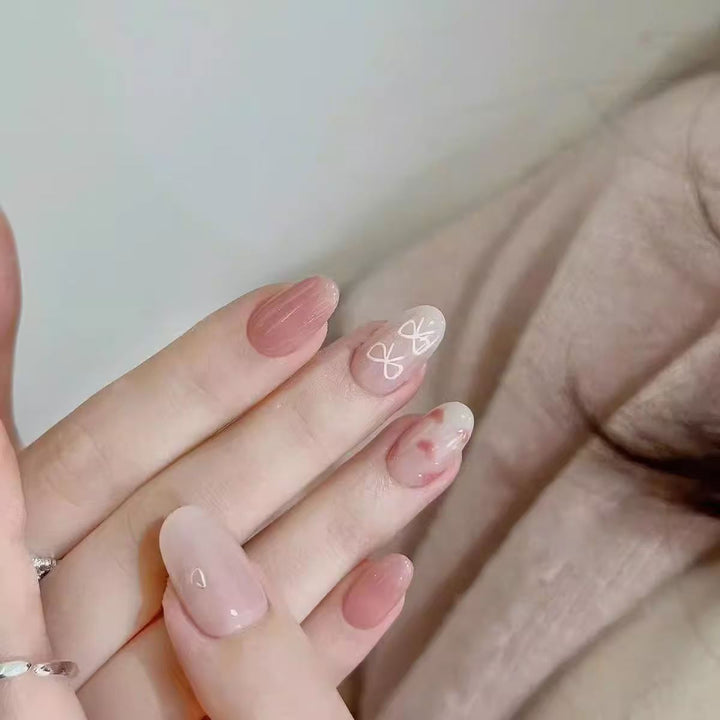 Decorative Crystal-Embellished Press-On Nails Kalsten
