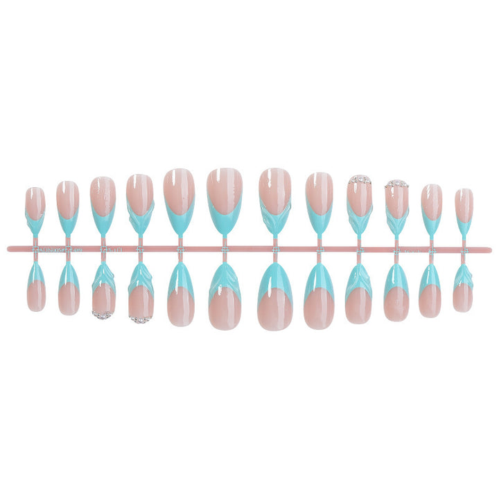 Nail art set with elegant French tips Kalsten