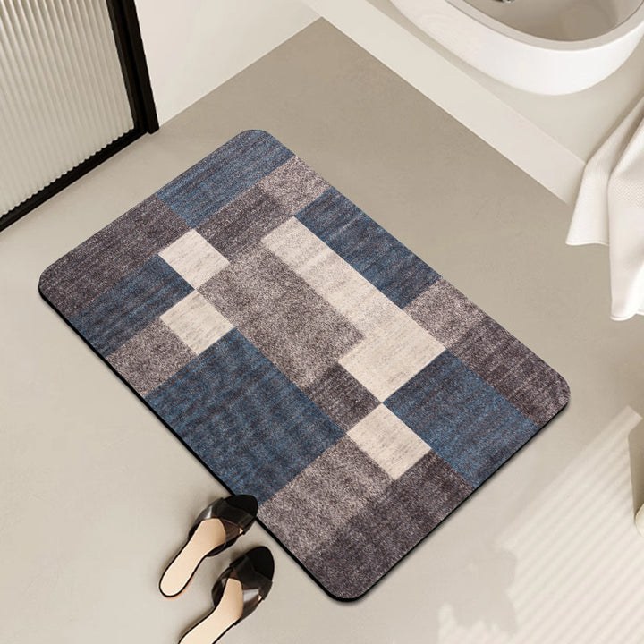 Geometric Patterned Bath Mat