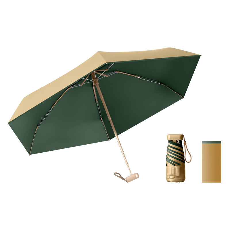 Women's UV Protection Folding Umbrella with Stable Construction and Ergonomic Handle Kalsten
