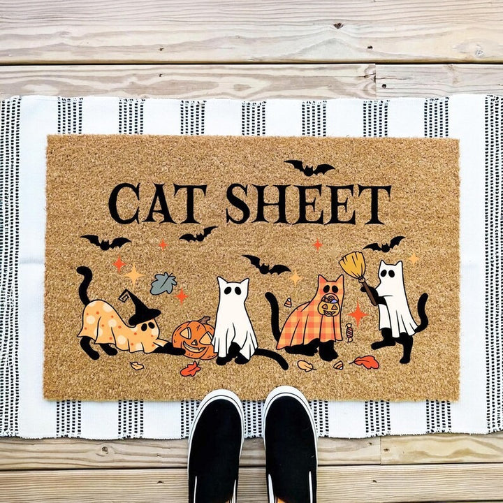 Halloween-Themed Welcome Mat Kalsten