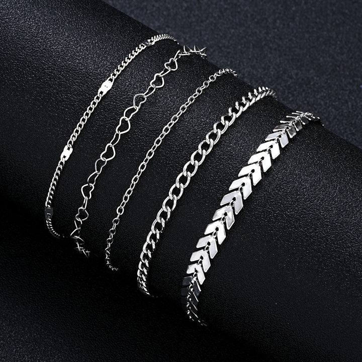 Multi-Layered Chain Bracelet Set Kalsten